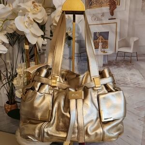 Gold Designer Women's Handbag